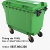 thùng rác 1100l