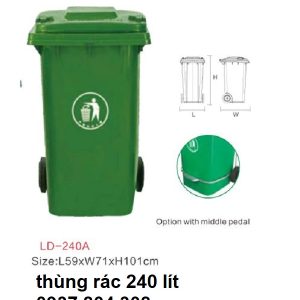 thùng rác 240l